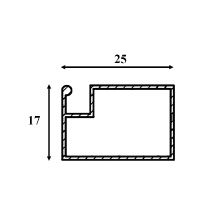 Dimension du profil 17x25