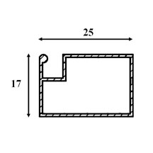 Dimension du profil 17x25